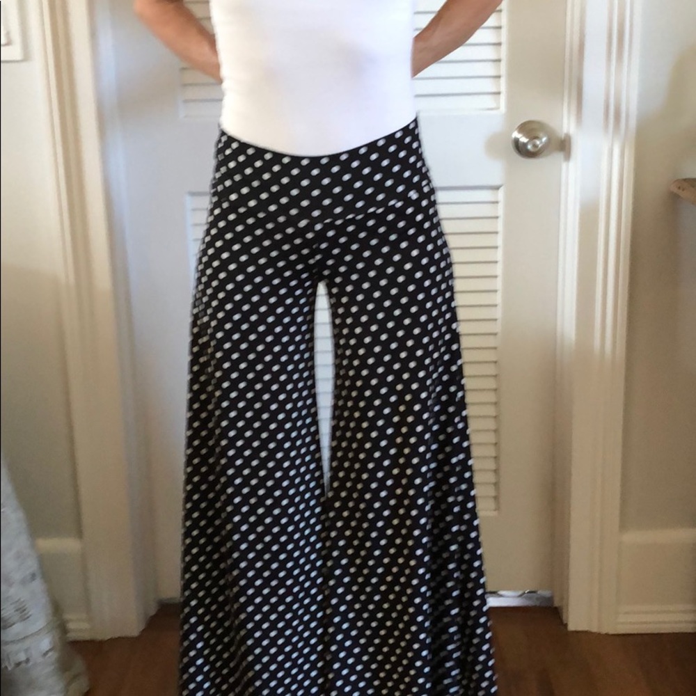 Fasque polka dot wide leg pant